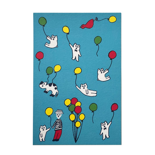 Balloon Postcard by Aiueo