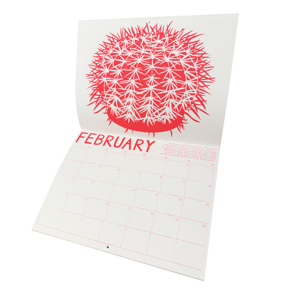 2026 Write-on High Desert Plants Calendar by Banquet Workshop