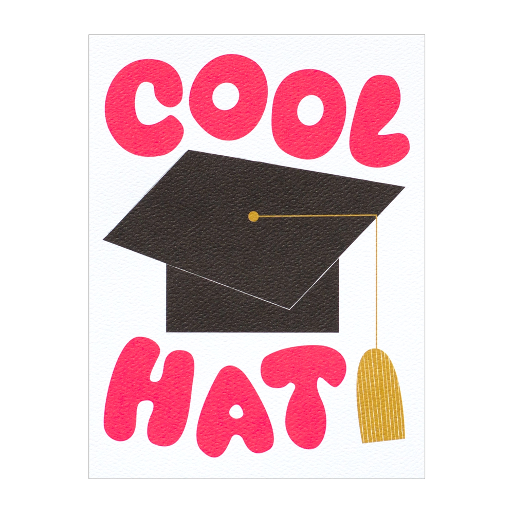grad hat card Cool Hat Grad Card by Banquet Workshop – Little Otsu