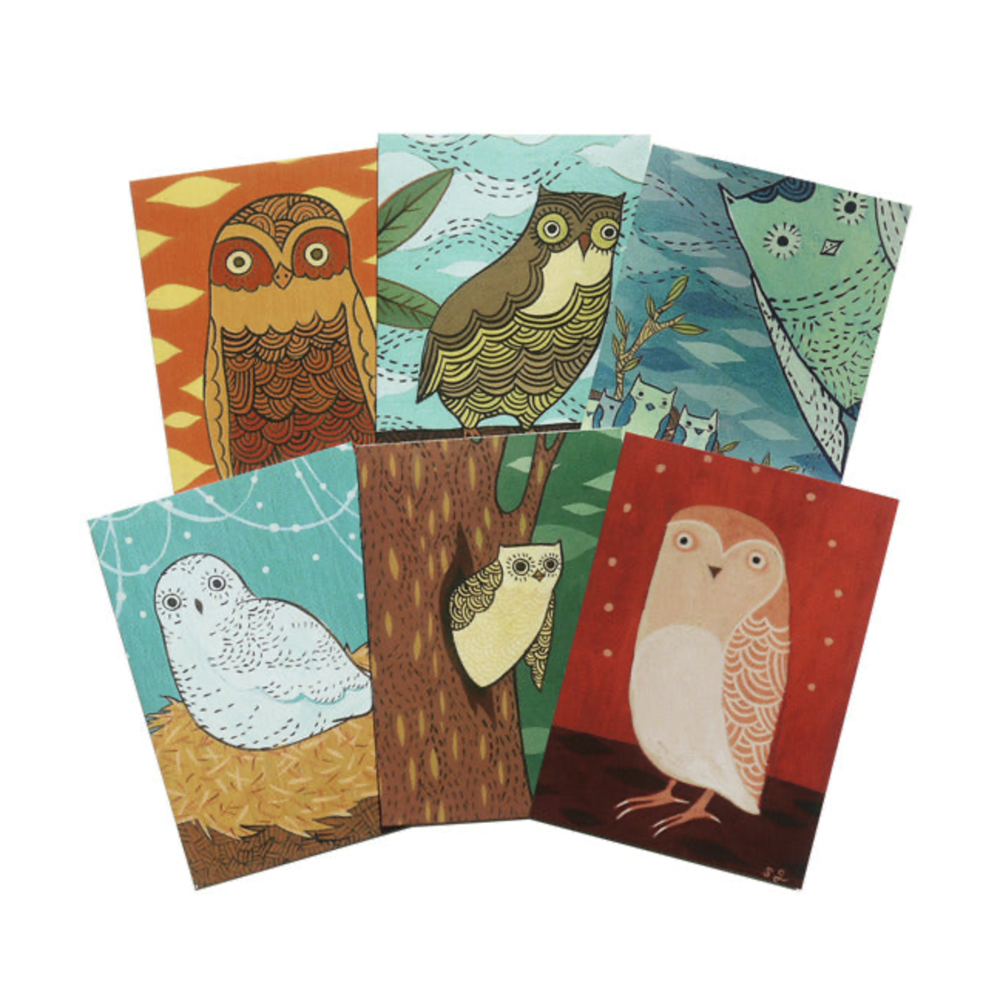 Owl Notecard Set by Boygirlparty