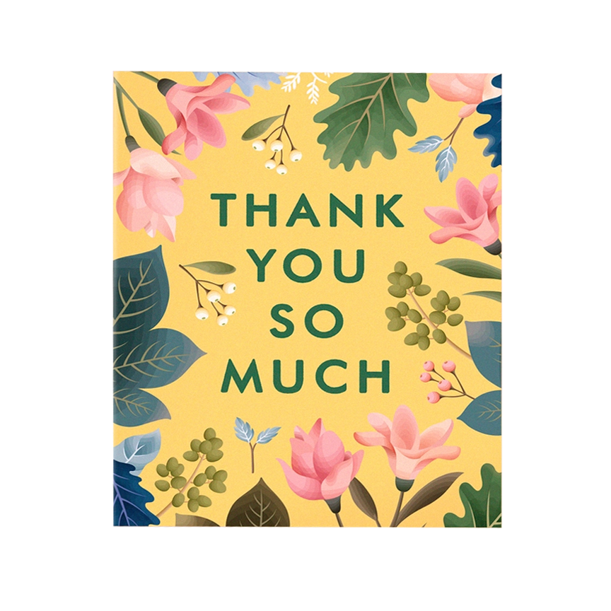 Summer Floral Thank You Card by Clap Clap Little Otsu