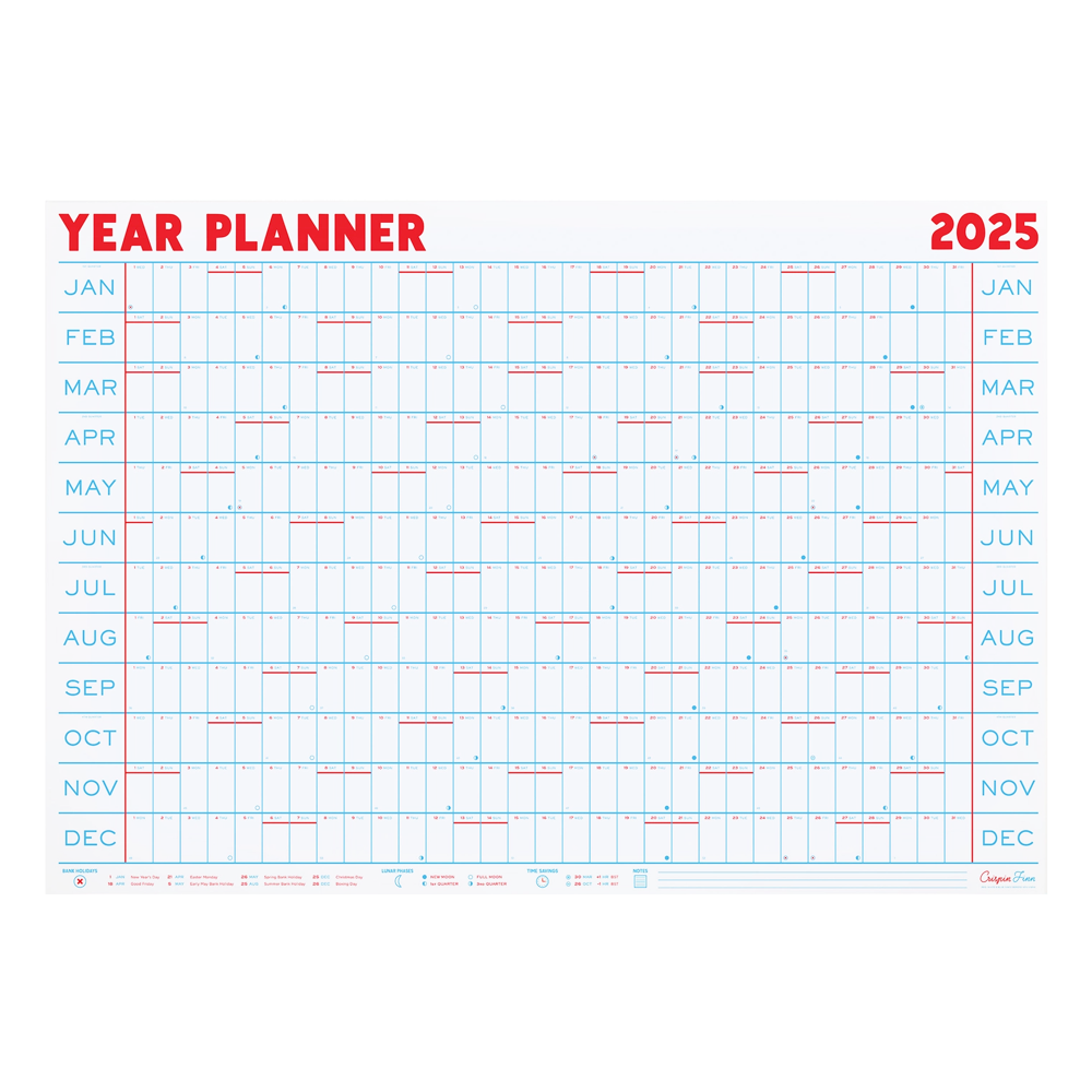 2025 Year Planner Landscape Wall Calendar by Crispin Finn – Little Otsu 2025-year-planner-landscape-wall-calendar-by-crispin-finn-little-otsu