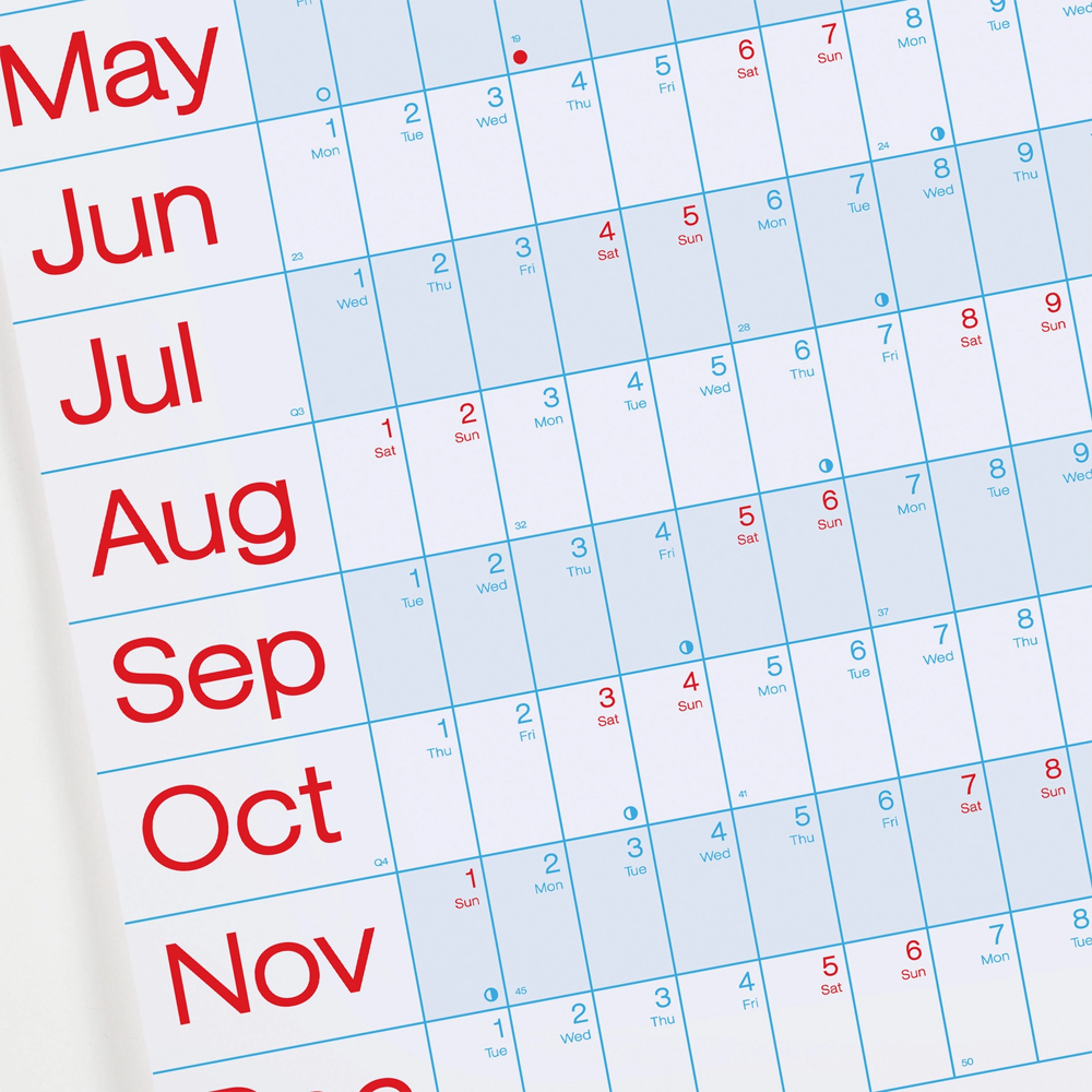 2026 Year Planner Landscape Wall Calendar by Crispin Finn