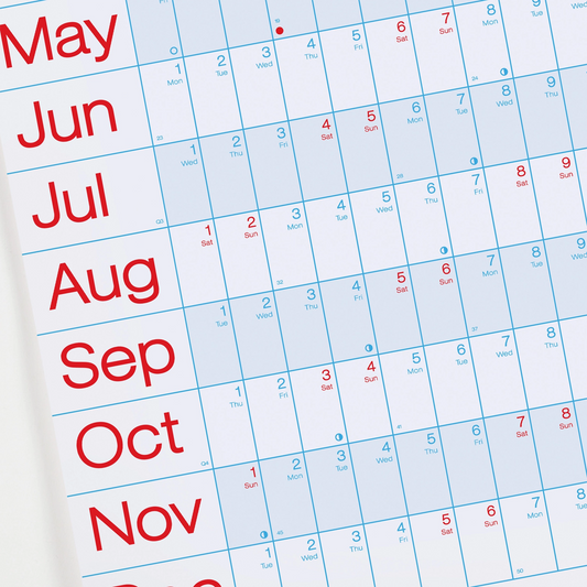 2026 Year Planner Landscape Wall Calendar by Crispin Finn