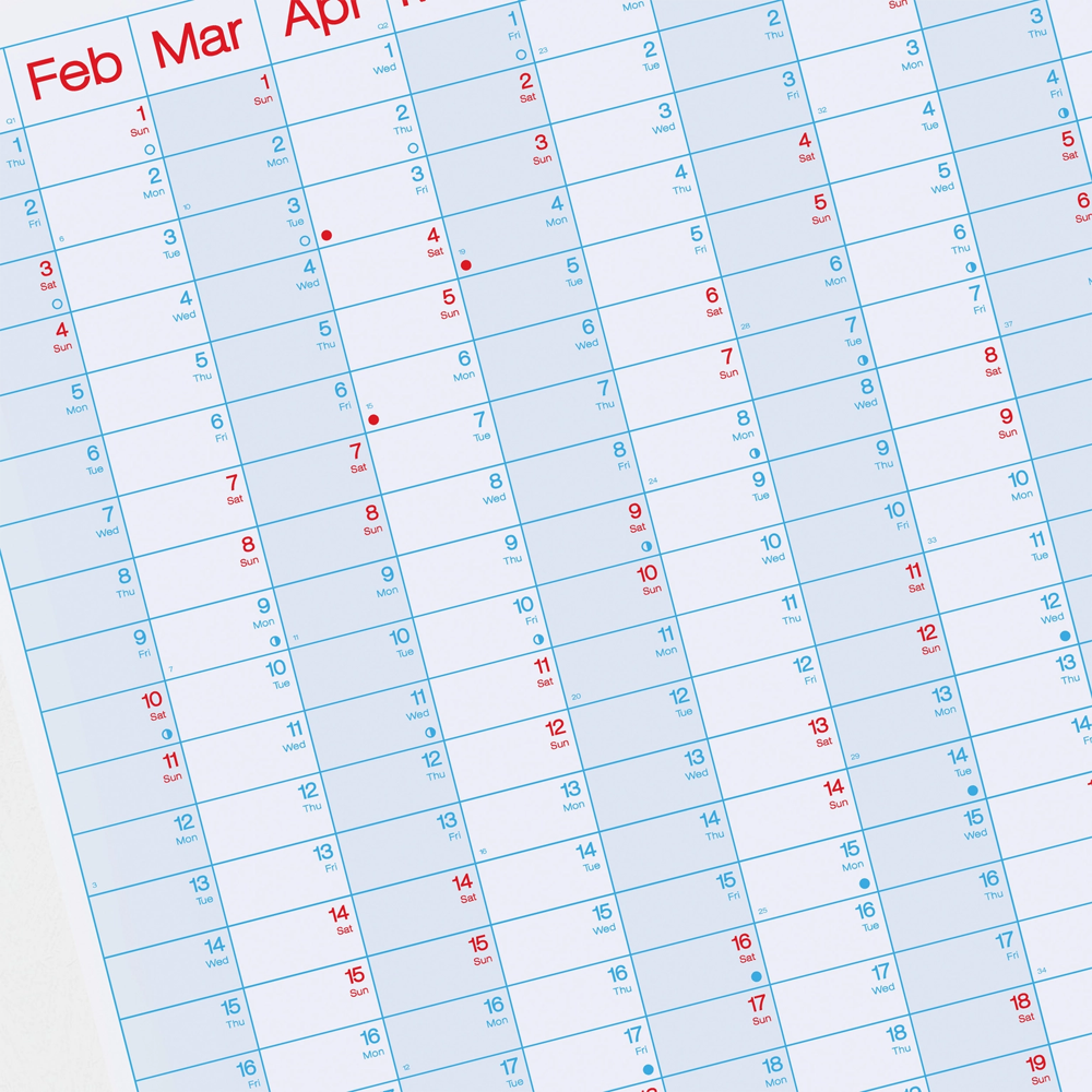 2026 Year Planner Portrait Wall Calendar by Crispin Finn