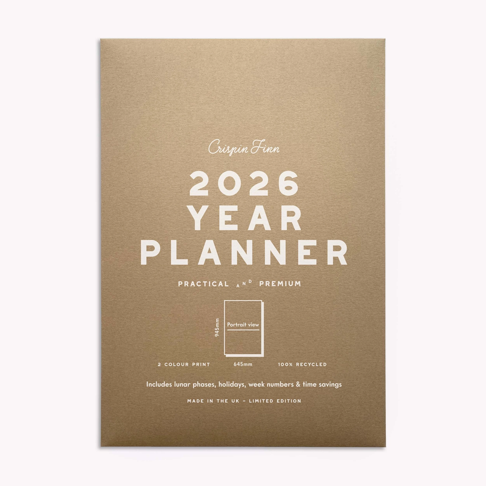 2026 Year Planner Portrait Wall Calendar by Crispin Finn