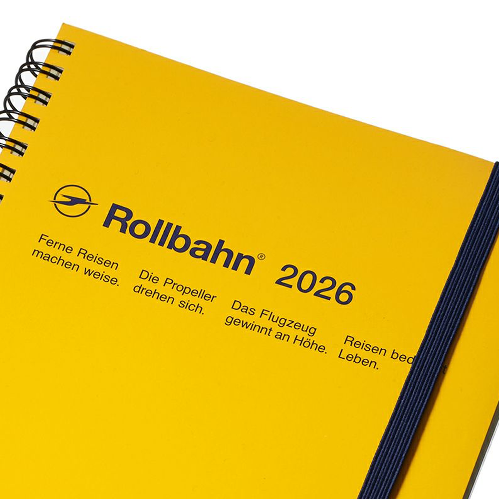Rollbahn 2025-2026 Spiral Large (A5) Monthly Planner by Delfonics