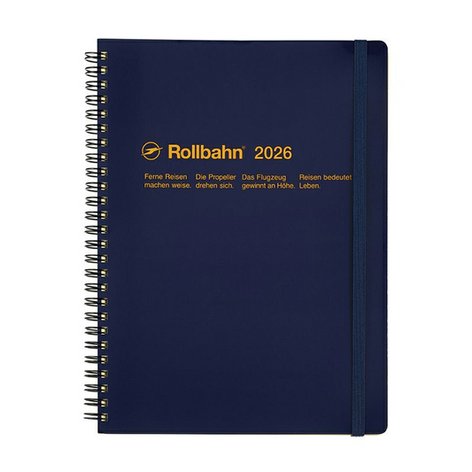 Rollbahn 2025-2026 Spiral XL Monthly Planner by Delfonics