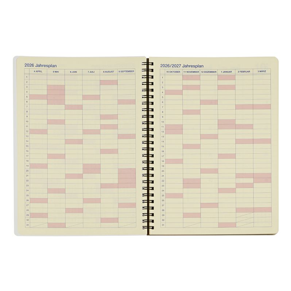 Rollbahn 2025-2026 Spiral XL Monthly Planner by Delfonics