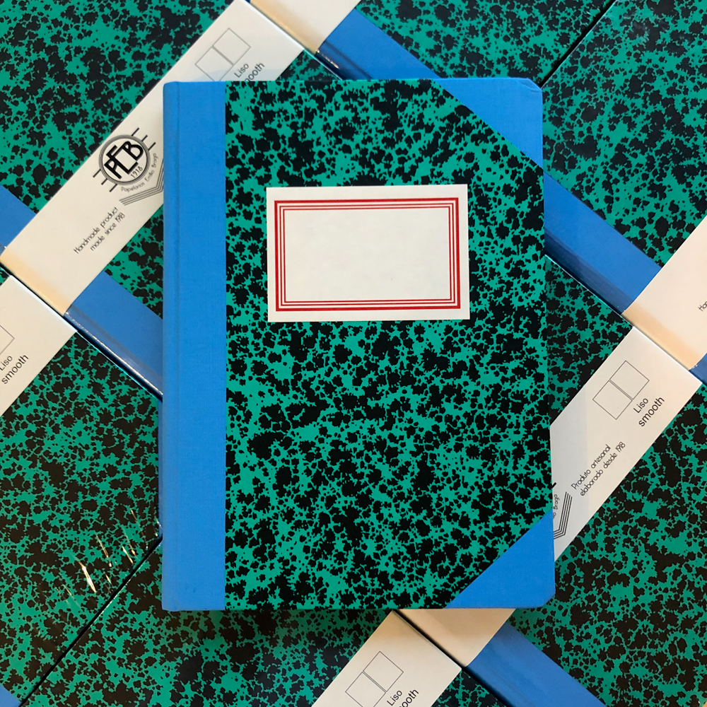 Custom Large Green Notebook by Emilio Braga