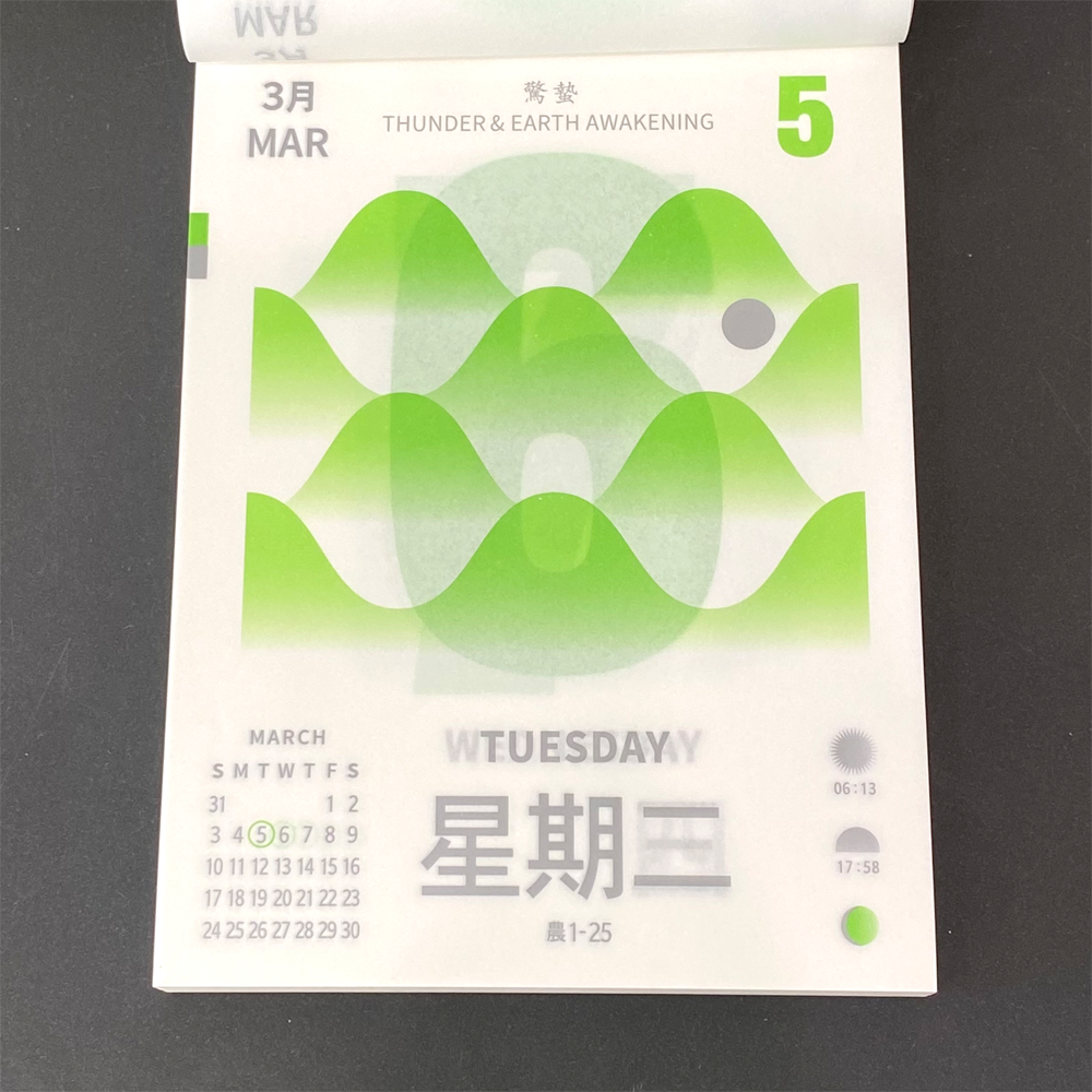 2024 Daily Wall Calendar by Five Metal Shop