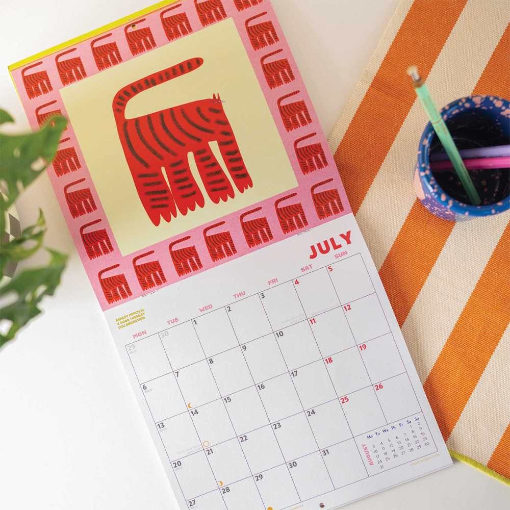 2026 Ashley Percival Cats Wall Calendar by Good Tuesday
