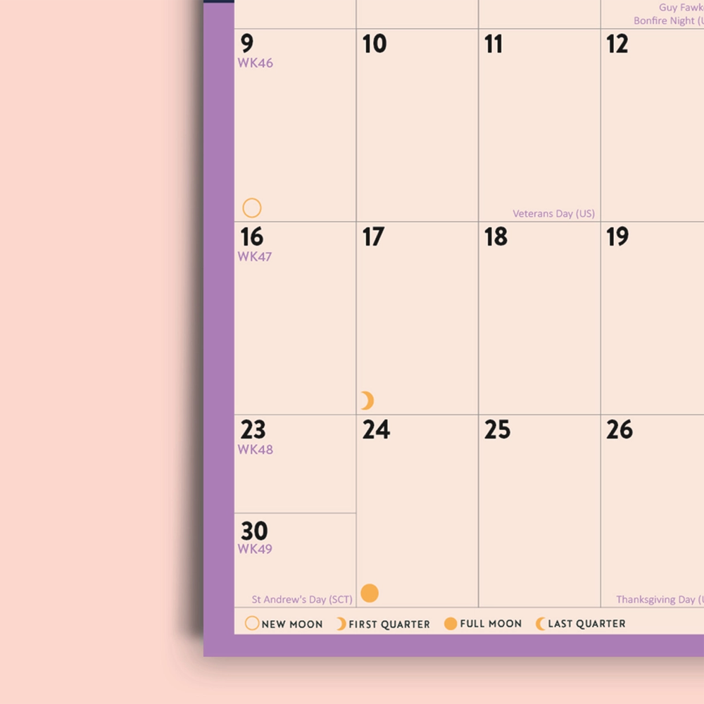 2026 Bold Block A4 Calendar by Good Tuesday
