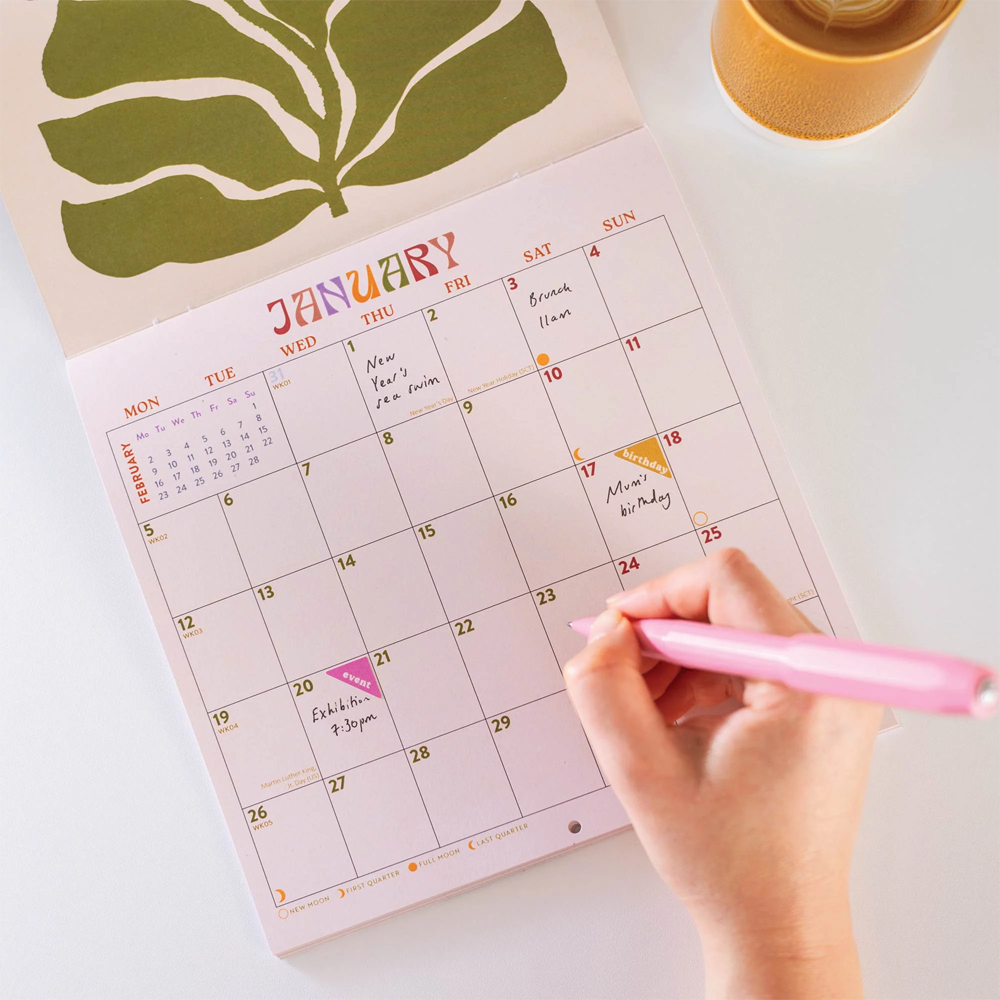 2026 Botanical Wall Calendar by Good Tuesday