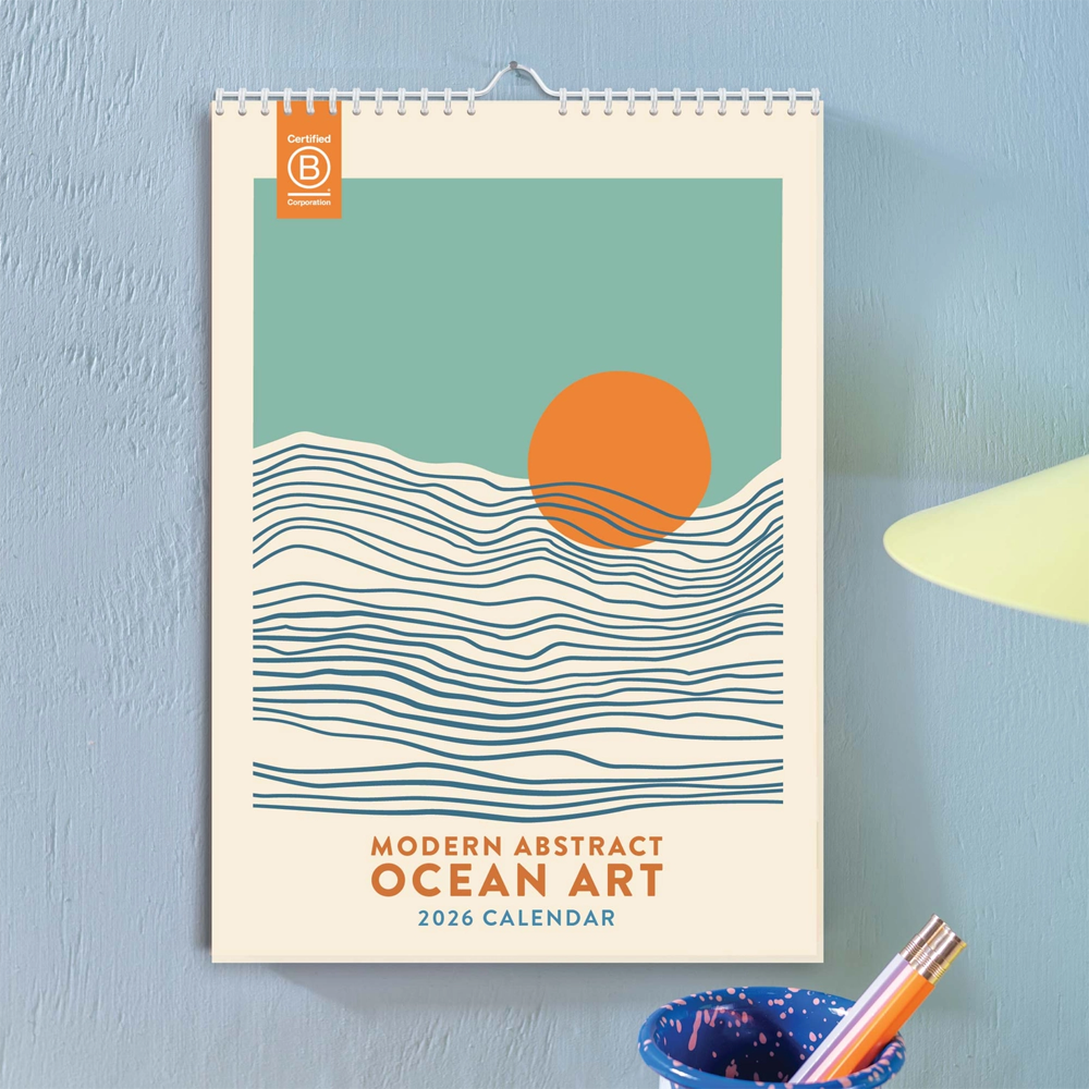 2026 Tidal Waves A4 Calendar by Good Tuesday