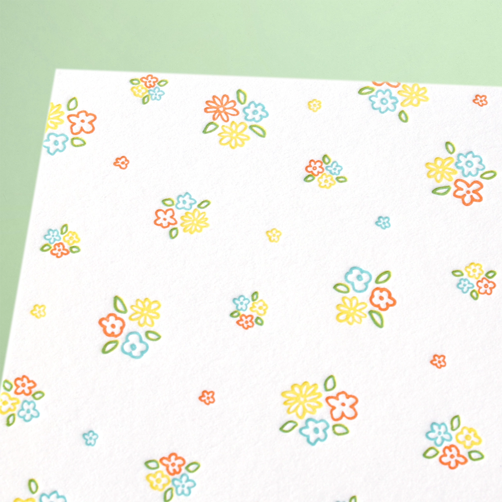 Ditsy Floral Pattern Card Set by Iron Curtain Press