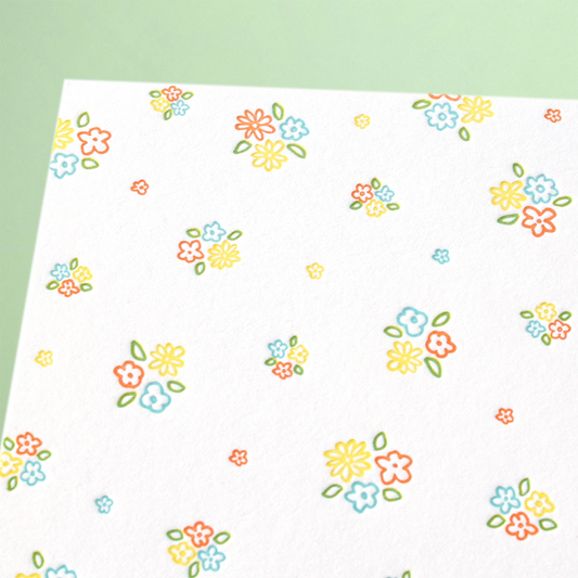 Ditsy Floral Pattern Card Set by Iron Curtain Press