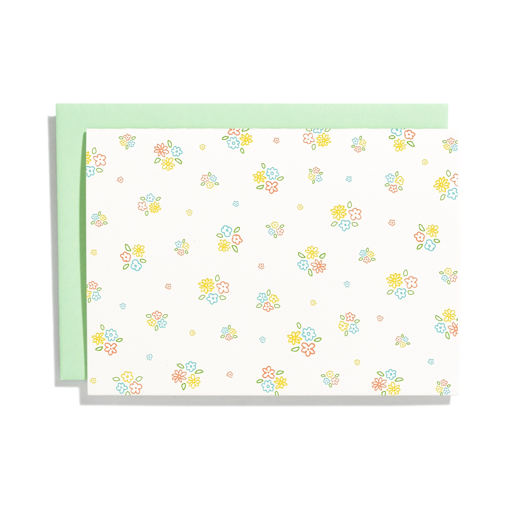 Ditsy Floral Pattern Card Set by Iron Curtain Press