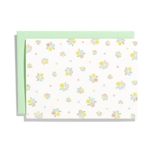 Ditsy Floral Pattern Card Set by Iron Curtain Press