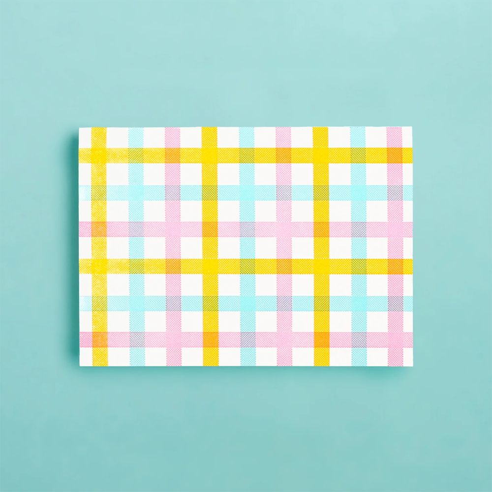 Plaid Pattern Card Set by Iron Curtain Press