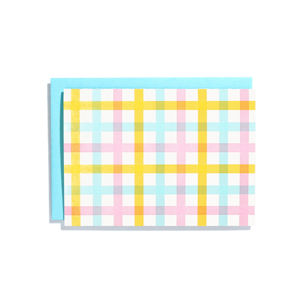 Plaid Pattern Card Set by Iron Curtain Press
