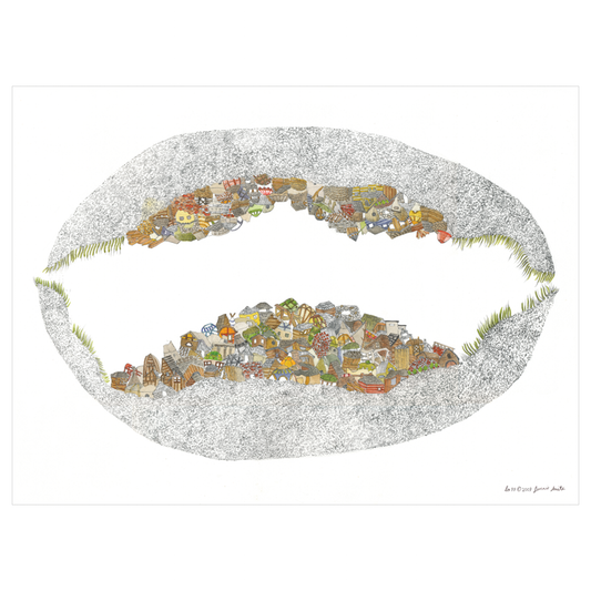 Jennie Smith Shelter Offset Print by Little Otsu