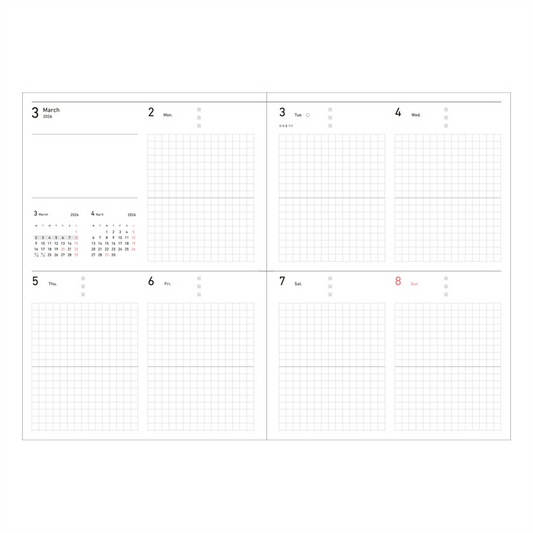2026 Design Weekly Planner B6 by Mark's
