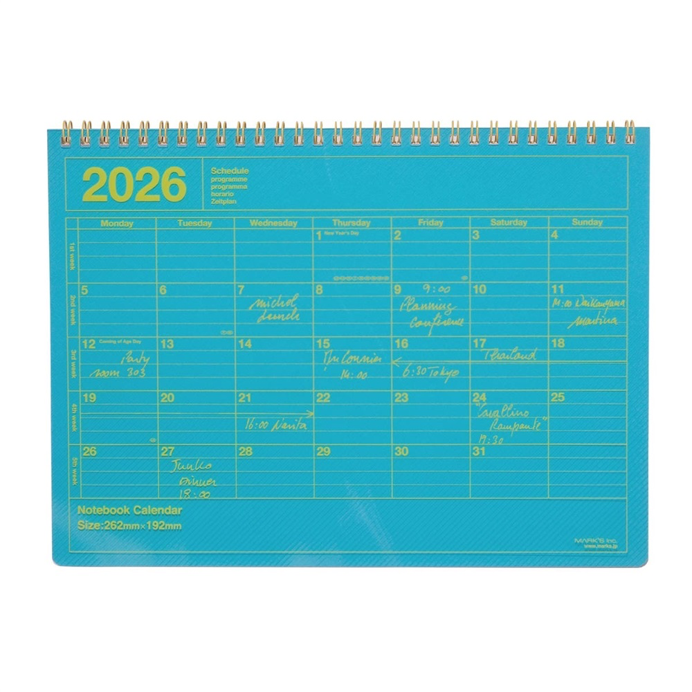 2026 Notebook Calendar M Monthly Planner by Mark's