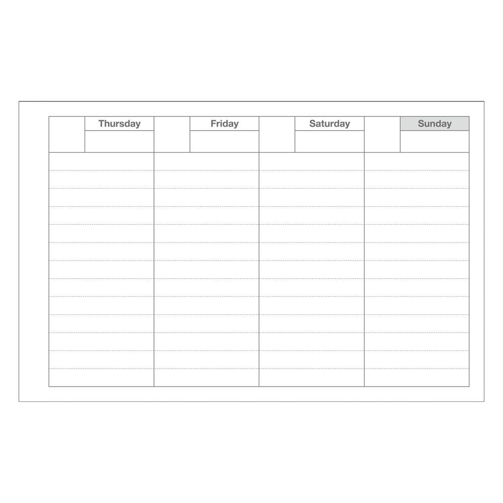 Dayfree Weekly Schedule Planner by Mark's