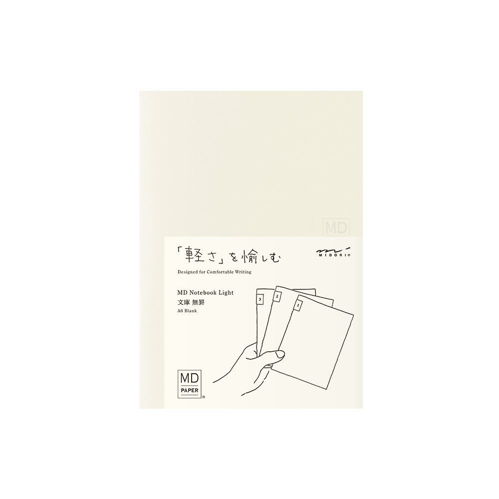 MD Notebook A6 Light Set of 3 by Midori