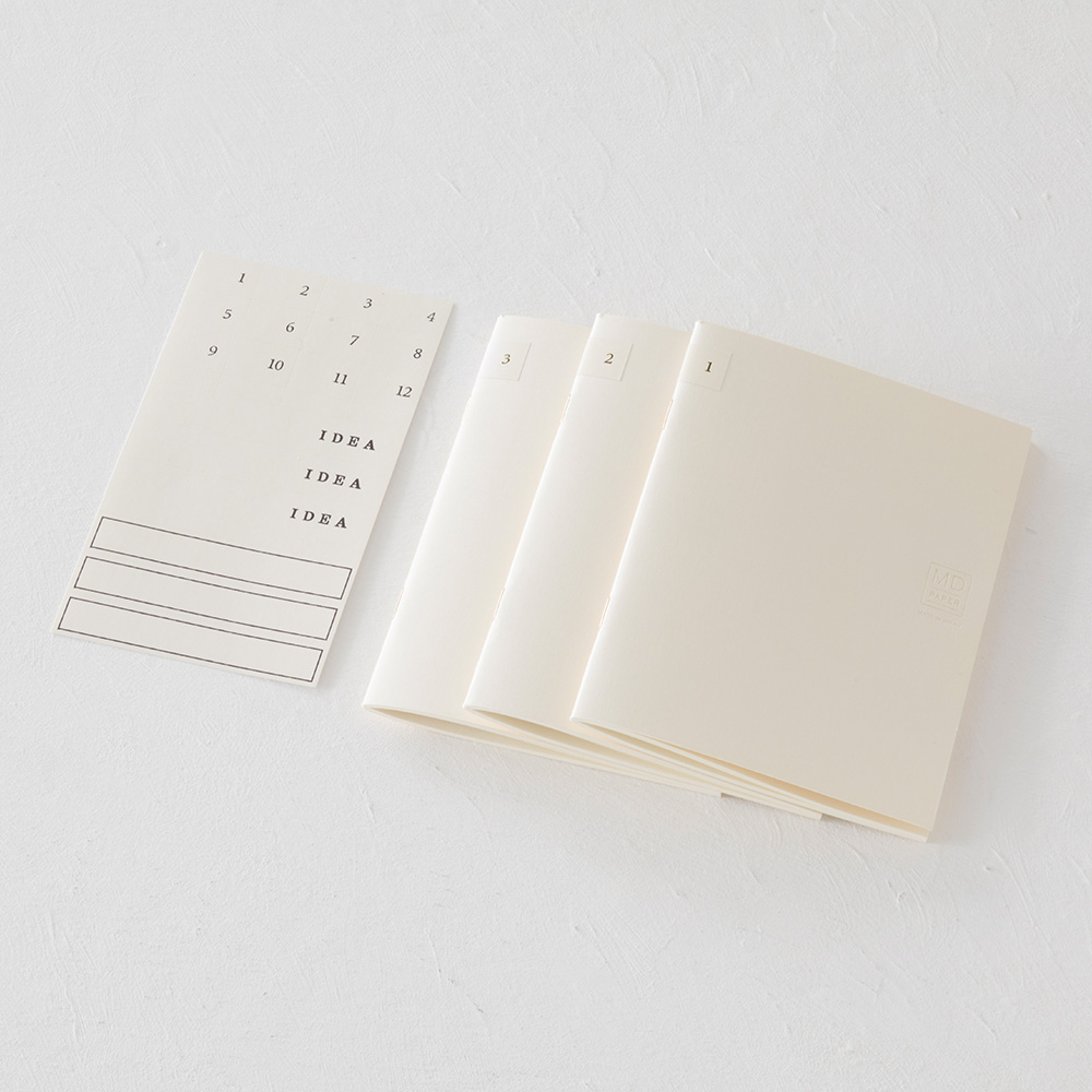 MD Notebook A6 Light Set of 3 by Midori