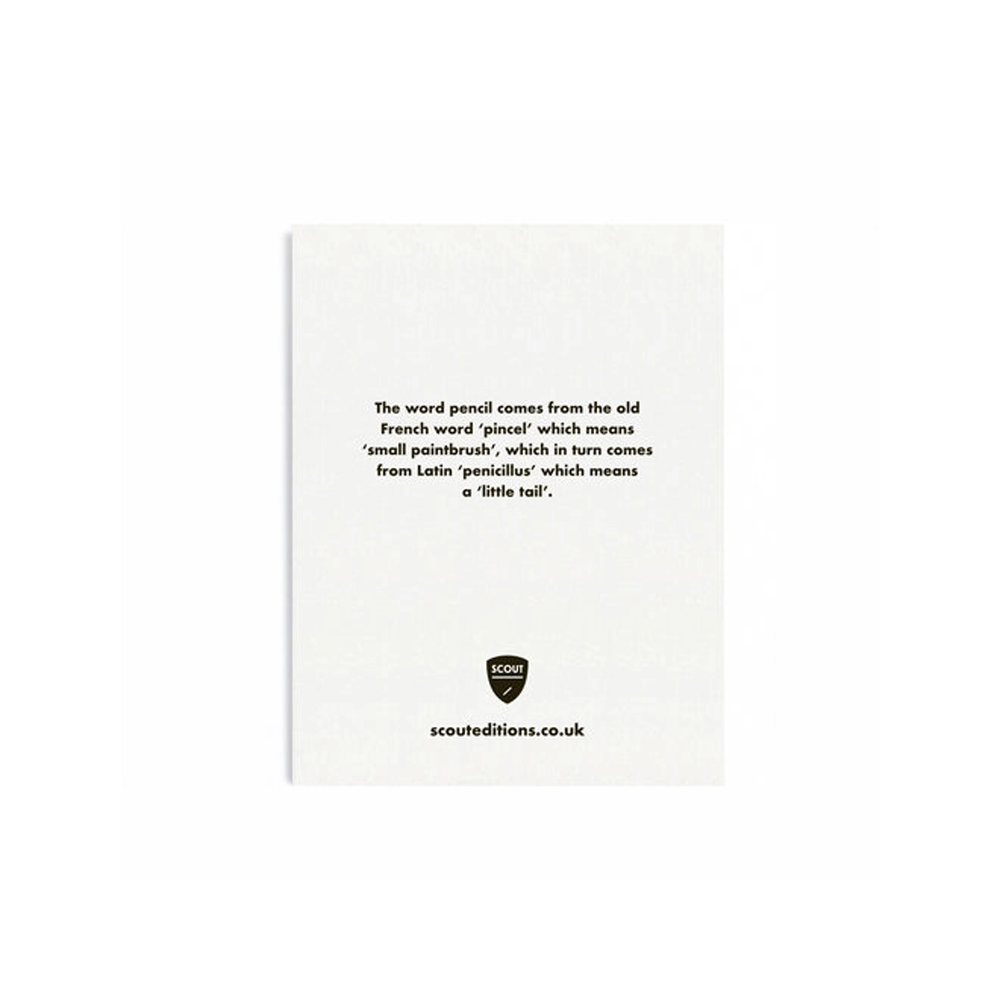 Yellow Pencil Mini Card by Scout Editions