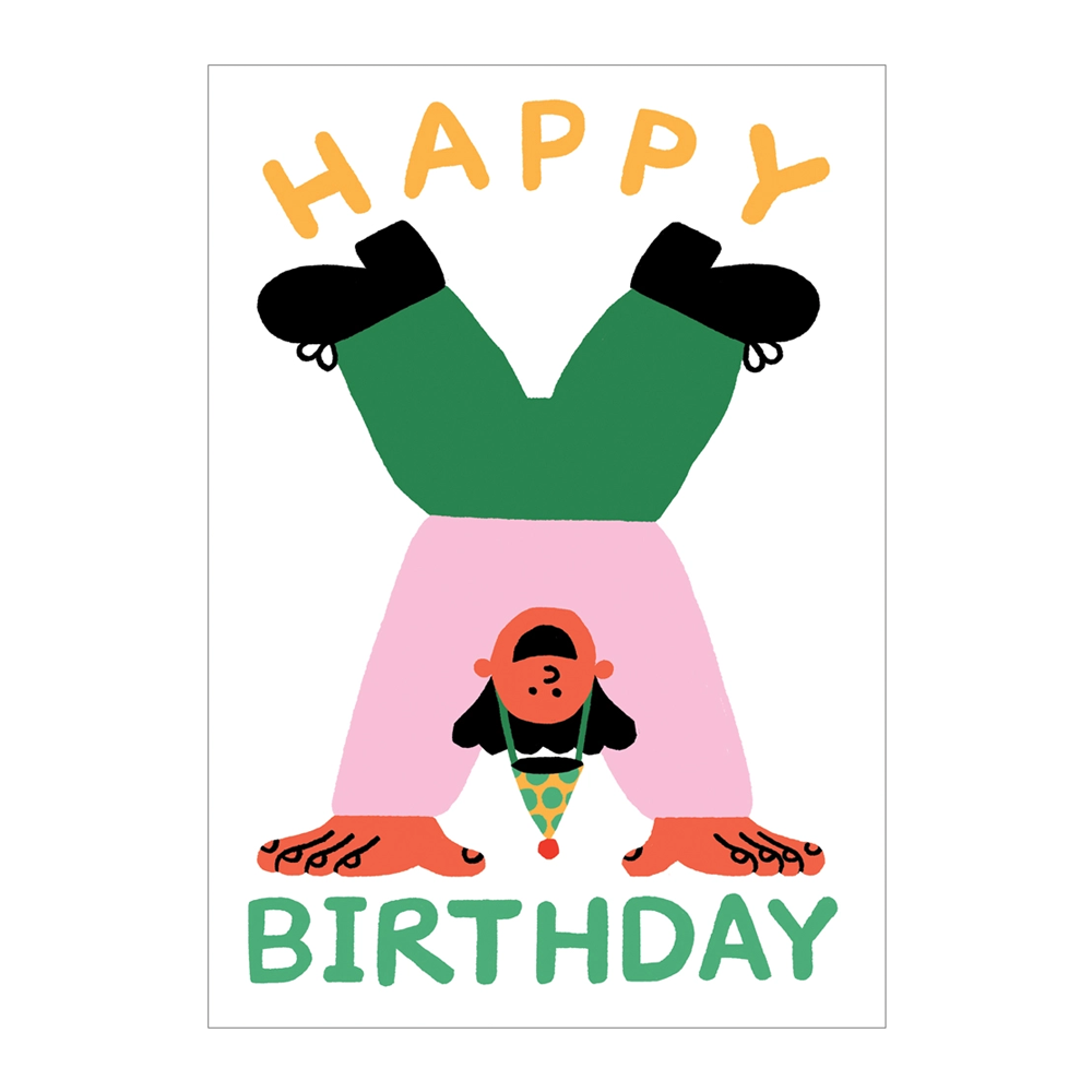 Cari Vander Yacht Happy Birthday Handstand Card by Wrap