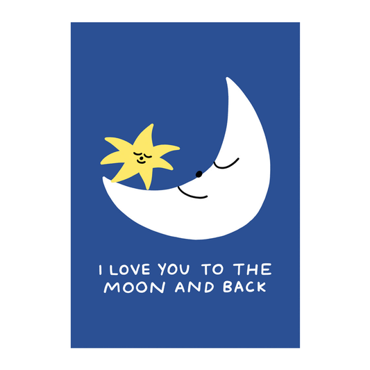Holly St Clair Love You To the Moon and Back Card by Wrap