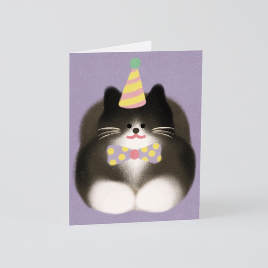 Zoey Kim Tuxedo Cat Card by Wrap