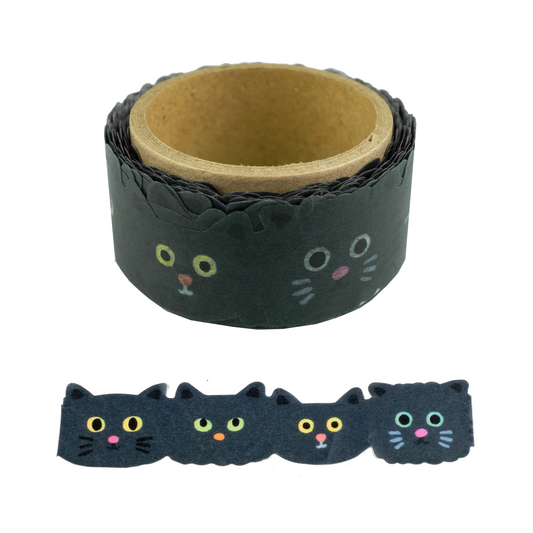 Cat Face Katanuki Masking Tape by Aiueo