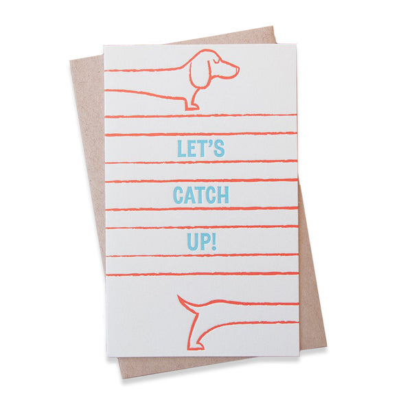 Catch-Up Doxie Card by Anemone Letterpress