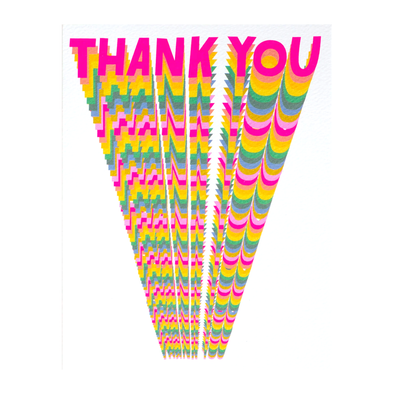 Infinite Rainbow Thank You Card by Banquet Workshop