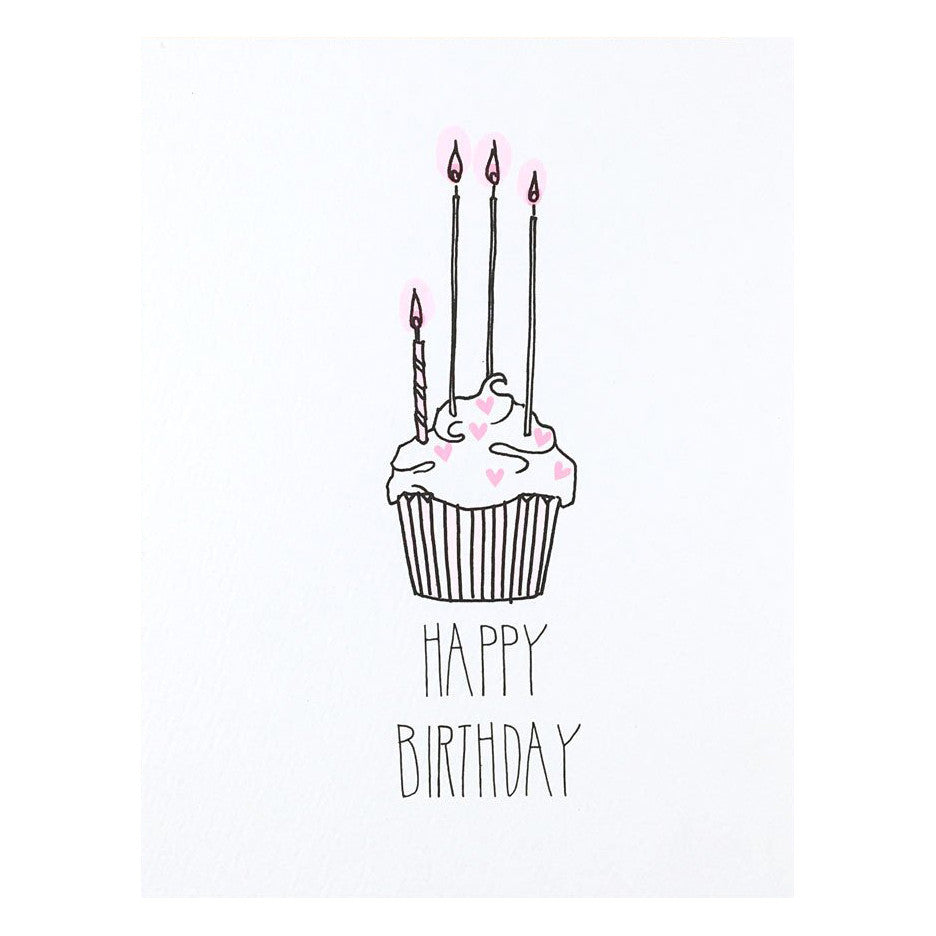 Heart Sprinkle Birthday Cupcake Card by Hartland