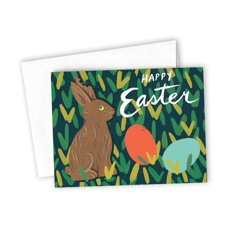 Chocolate Bunny Easter Card by Idlewild