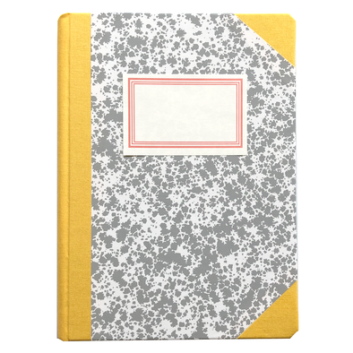 Exclusive Large Gray Yellow Notebook by Emilio Braga