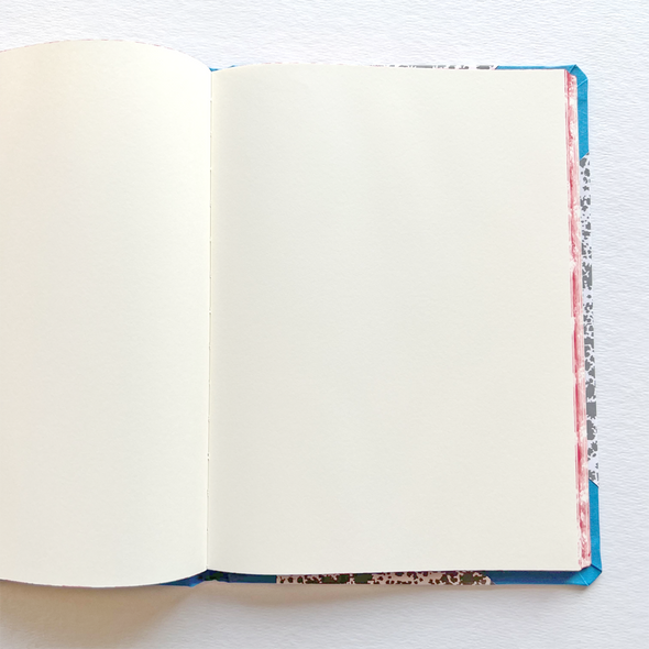 Exclusive Large Gray Light Blue Notebook by Emilio Braga