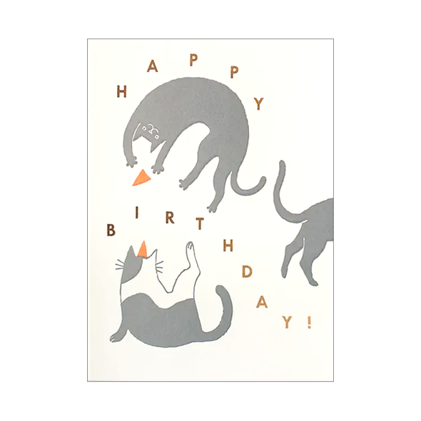 Birthday Cats Card by Fugu Fugu