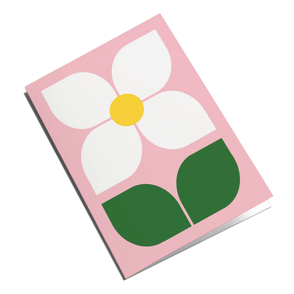 Flower Pink Card by Graphic Factory
