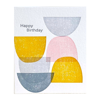 Shapes Happy Birthday Card by Ilee
