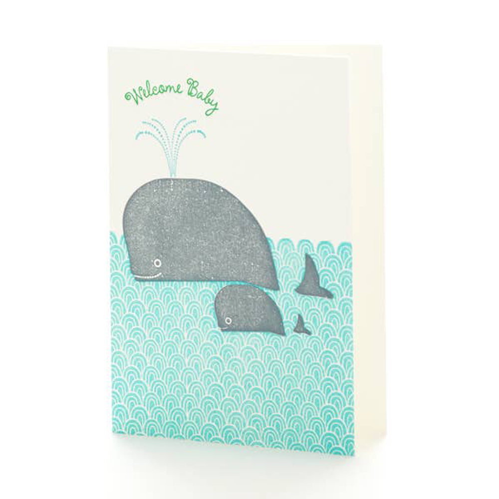 Whales Baby Card by Ilee Papergoods