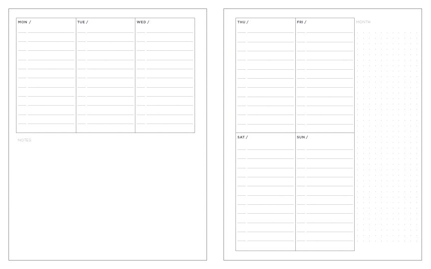 Little Otsu Annual Vol. 12 Elemental Weekly & Monthly Planner