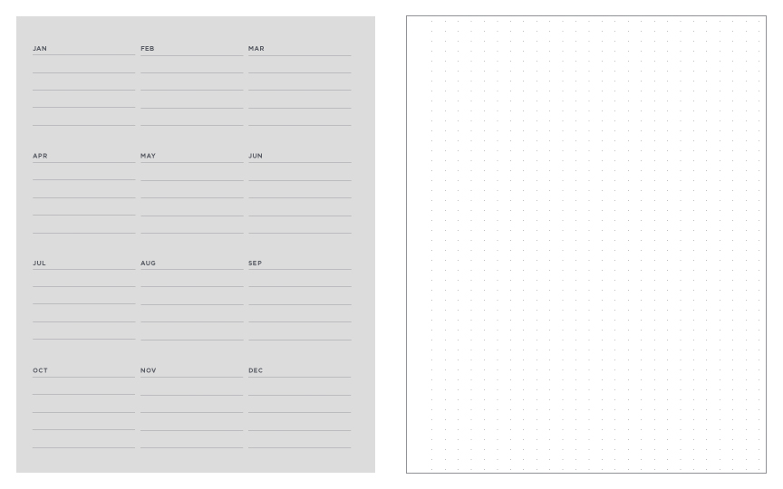 Little Otsu Annual Vol. 12 Elemental Weekly & Monthly Planner