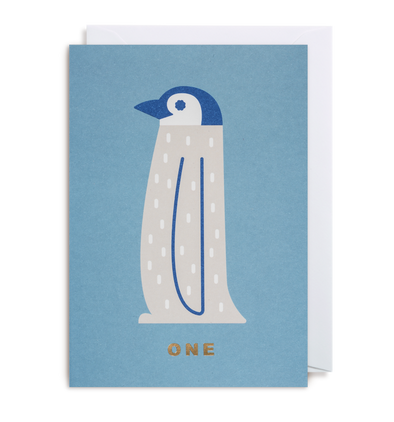 Cozy Tomato Number One Penguin Card by Lagom