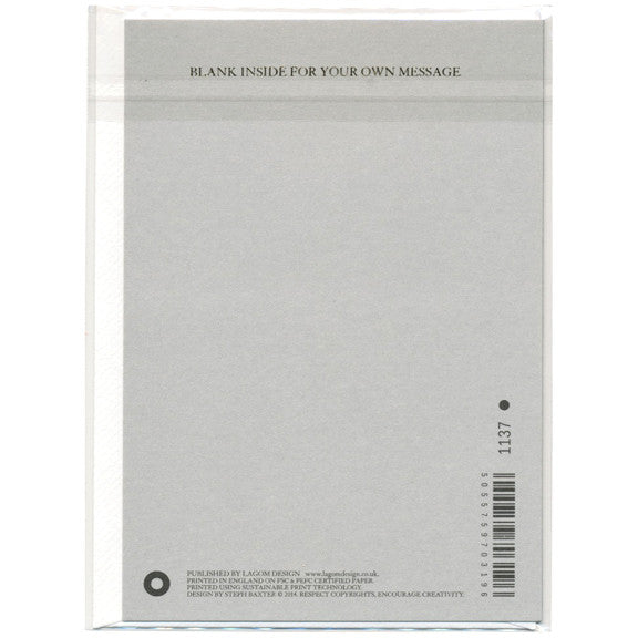Steph Baxter It's the Big One Card by Lagom Design